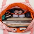 thumbnail image 4 of Bolsa de viaje Bolsa de gimnasio deportiva Bolsa de mano plegable Bolsa grande para pasar la noche con bolsillo mojadoPolvo de arándano, 4 of 5