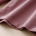 thumbnail image 7 of Lmnyox Women's Cotton Linen Shorts Wide Leg Elastic Waist Short Pants with Pocket Summer Loose Lounge Clothes, 7 of 7