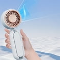 thumbnail image 4 of BotaniNest Clip On Mini Fan For Umbrella Portable Handheld 10H Runtime 5 Speeds 180° Adjustable Foldable Fits 8 12mm Handle Battery Operated ForTravel/Beach/Camping Personal Fan, 4 of 4