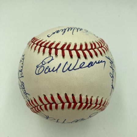 Earl Weaver Baseball Legends Signed Baseball With 18 Signatures
