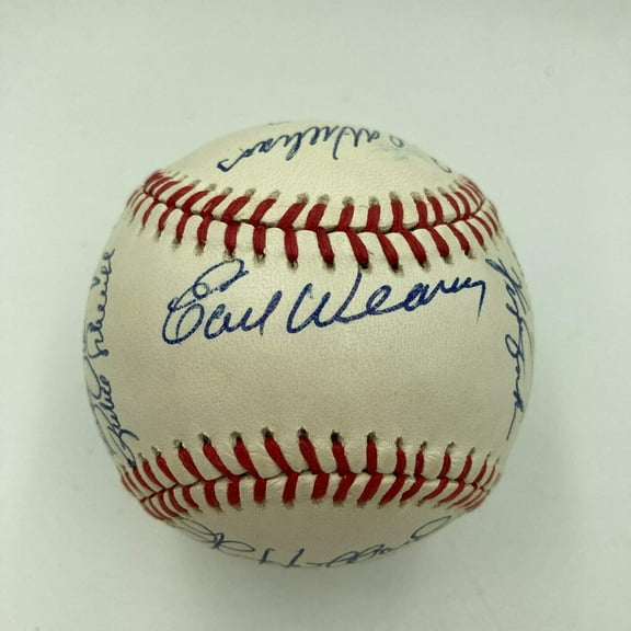 Earl Weaver Baseball Legends Signed Baseball With 18 Signatures