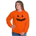 thumbnail image 4 of Classic Halloween Pumpkin Costume Unisex Plus Fleece Graphic Sweatshirt Brisco Brands 5X, 4 of 5
