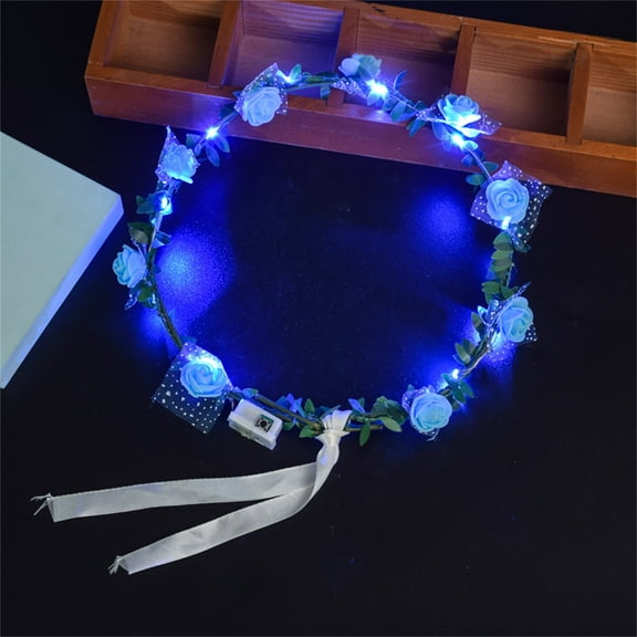 YOHAVEN Valentines Day LED Headband Red Love Heart Light Up Hair Hoop Party Favors Holiday Accessories for Women Wedding Anniversary Birthday