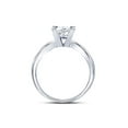 thumbnail image 4 of 14kt White Gold Womens Princess Diamond Solitaire Bridal Wedding Engagement Ring 1 Cttw, 4 of 4