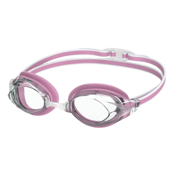 Speedo Women's Anti-Fog Vanquisher 3.0 Mirrored Goggles, Funny Pink/Clear