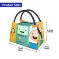 thumbnail image 3 of Adventure Time Finn Jake BMO Portable Lunch Bags Insulation Lunchbag Thermal Bento Bag Lunch Box Reusable Picnic Bag Snack Bag Ice Bag, 3 of 9