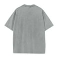 thumbnail image 4 of Zimjoy Gray Tshirt Men Casual Washed Cotton T Shirts for Men Loose Fit Short Sleeve Oversized Tshirts for Men Crewneck Fashion Fashion Clothing, Light Gray L, 4 of 8