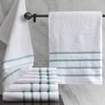 thumbnail image 2 of Juego de toallas de baño Comfort Spaces, algodón, 8 piezas, Aqua Zero Twist, 2 of 7