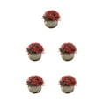 thumbnail image 3 of Decodeary ABS Plants For Home Degradable Realistic Appearance Skin-friendly Eco-Friendly Flowers JH3423 5Set, 3 of 6