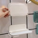 thumbnail image 4 of Moyic Estante de pared plegable esencial para el hogar, organizador de baño con facilidad, estante flotante de plástico para baño Almacenamiento y organización del hogar trompeta, 4 of 6