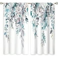 thumbnail image 5 of Blue Grey Eucalyptus Botanical Leaves Floral Window Curtains Watercolor Flower Plant Wildflower Farmhouse Boho Curtain Drapes Herb Curtains for Bedroom Living Room Treatment 52Wx84H Inch, 5 of 6