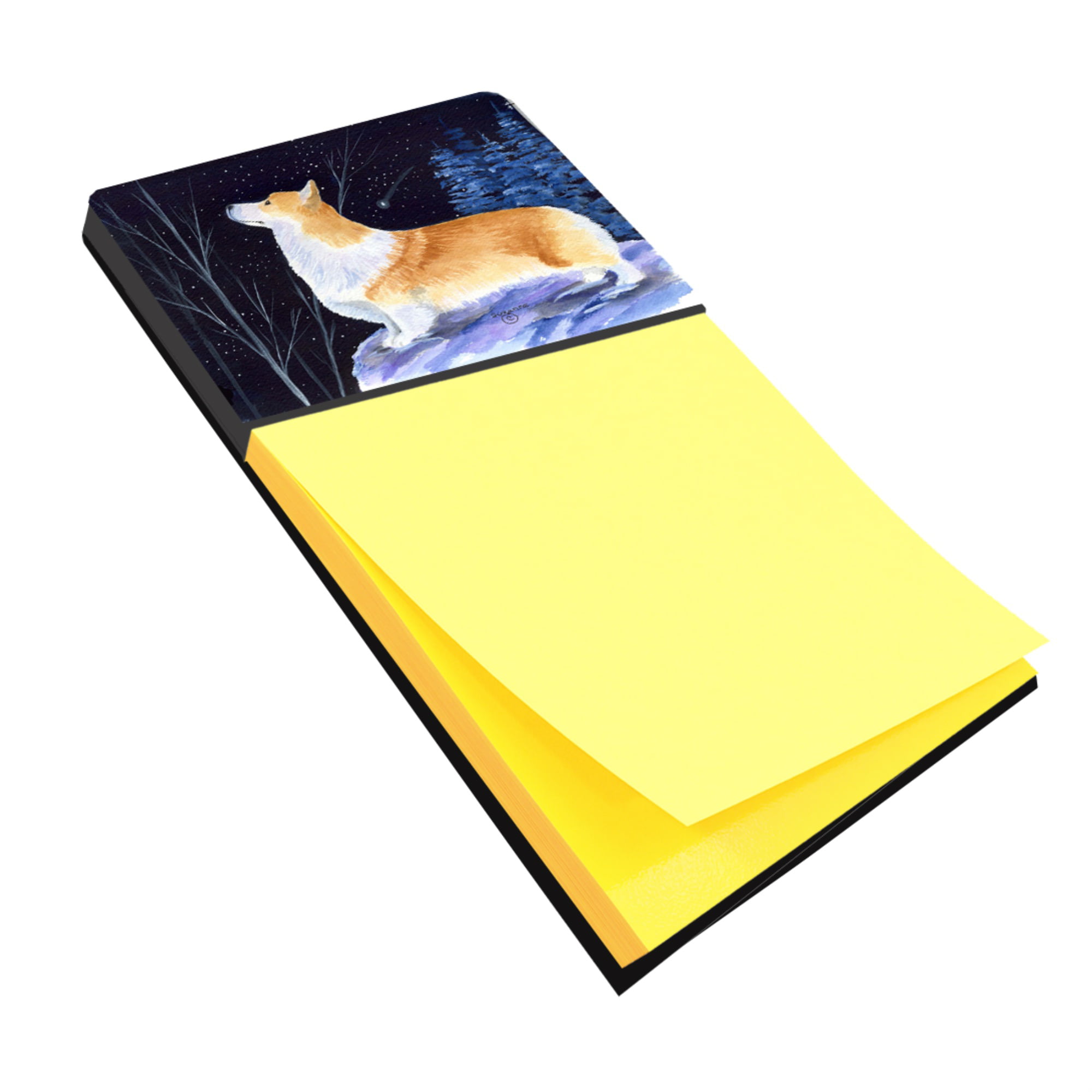 3.25 by 5.5 Multicolor Carolines Treasures English Bulldog Refillable Sticky Note Holder or Postit Note Dispenser