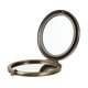 thumbnail image 1 of GOOHOCHY Espejo de maquillaje portátil de madera y metal, redondo, retro, plegable, para mujer., 1 of 8