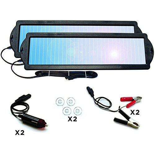 Coleman Solar 12 Volt Battery Maintainers Twin Pack, Model 58215