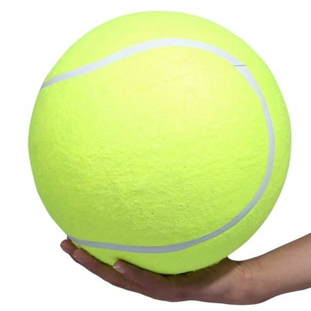 Balle de tennis pour chien 9,5 pouces Grands jouets pour animaux de  compagnie Sports de plein air Balle pour chien
