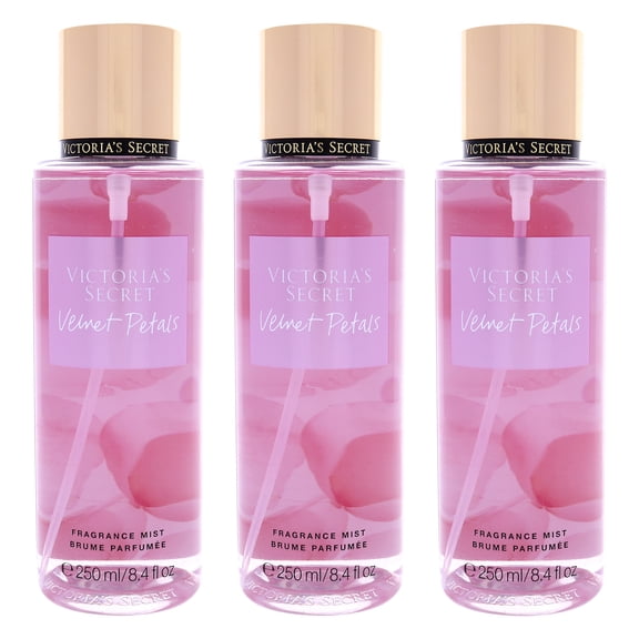 Velvet Petals by Victorias Secret for Women - 8.4 oz Fragrance Mist - Pack of 3