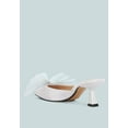 thumbnail image 3 of Asma Organza Bow Embellished Satin Mules, 3 of 10
