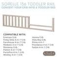 thumbnail image 3 of Sorelle Furniture Wood Toddler Crib Conversion Rail in Brushed Ivory, 3 of 5