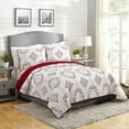 thumbnail image 3 of Modern Heirloom Chambers Red 3-Piece Quilt Set, Full/Queen, 3 of 5