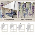 thumbnail image 5 of Purple Flowers Swag Valances for Windows, Kitchen Curtains 36 Inch Length 2 Panels Set, Weeping Spring Floral Bicycle Retro Art Short Curtains for Small Windows Rod Pocket Cafe Curtains 28"x36", 5 of 8