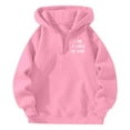 thumbnail image 4 of Yuanlong Womens Hoodies Half-Zip "I AM A CHILD OF GOD" Printed Long Sleeve Hoodie Spring Streetwear Cozy Athleisure Tops, 4 of 4