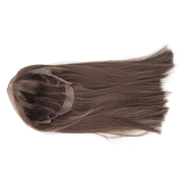 Peluca larga y recta marrón claro NikouMX para mujer Cabello sintético
