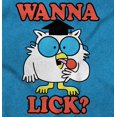 thumbnail image 2 of Wanna Lick? Mr. Owl Tootsie Pop Funny Women's T Shirt Ladies Tee Brisco Brands S, 2 of 5