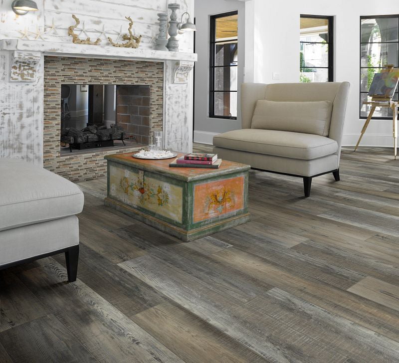 Shaw Floors Frontier 7 in. x 8 in. Bramble, Luxury Vinyl Plank Sample