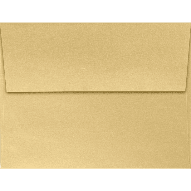 LUXPaper A2 Invitation Envelopes w/Peel & Press, 4 3/8 x 5 3/4, Blonde