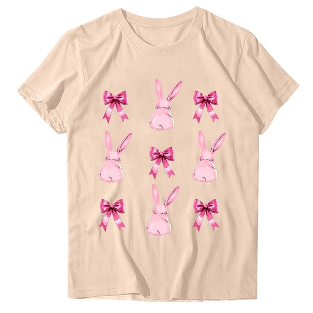 Blusas de Manga Corta para las Mujeres Divertida Impresión Cuello Redondo Camiseta Vintage, Blusas de Primavera para las Mujeres