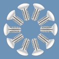 thumbnail image 3 of 240 Pcs 3/8 Inch Long 6-32 Thread White Wall Plate Screws Outlet Cover Screws Wall Plate Screws Electrical Screws, 3 of 5