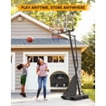 thumbnail image 5 of NEDYO 44" Portable Basketball Hoop Outdoor with Quick 5.25-10ft Adjustable, HDPE Backboard Material, 5 of 8