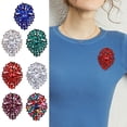 thumbnail image 1 of enjoywould Broche Femme Colorée Strass Creux Anti-Rouille Résistant à l'Usure Léger Sac Chapeau Chandail Décoration Vêtements Épingle Bijoux Femme, 1 of 5