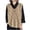 #607-Khaki, variant on AUNVITO Women's Casual V-neck Sleeveless Knit Vest Loose Fit Openwork Versatile Style