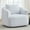 White, variant on 360 Degree Swivel Accent Chair, Modern Round Swivel Barrel Chair with Thick Padded Seat, Comfy Teddy Fleece Armchair Single Club Sofa Chair for Living Room, Light Grey
