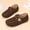 Coffee, variant on Fuzzy Slippers Women Men Comfy Diabetic House Slippers Soft & Cozy Barefoot House Shoes Adjustable