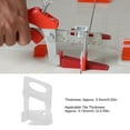 Tile Laying Efficiency Improvement Tile Leveling System,300 Pcs 2mm