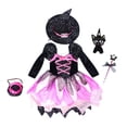 thumbnail image 2 of Disfraz de de Halloween para niñas, disfraz de pequeña, disfraz de de manga larga, vestido de para fiesta de juegos de rol Con Luz 120cm, 2 of 8