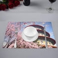 thumbnail image 2 of MKHERT Beautiful Sakura Cherry Blossoms with Nice Sky Placemats Table Mats for Dining Room Kitchen Table Decoration 12x18 inch,Set of 4, 2 of 4