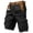 Black, variant on Cargo Shorts for Men Casual Outdoor Tactical Shorts Printed Distressed Washed Military Pants(No Belt),Light Gray 4XL