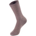 thumbnail image 3 of Lian LifeStyle Men's 6 Pairs High-Performance, Ultralight and Great Activewear for Fun Sports Wool Crew Socks HR1611 Size 6-9Beige, 3 of 3