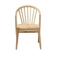 thumbnail image 2 of Baxton Studio Kobe Mid-Century Modern Natural Brown Finished Wood and Rattan Dining Chair, 2 of 7