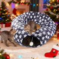 thumbnail image 4 of Jupe pour Autres Animaux, Tunnel pour Chat et Lit, Maisonnette Douillette Pliable, Terrain de Jeu Rond pour Chats, 4 of 4
