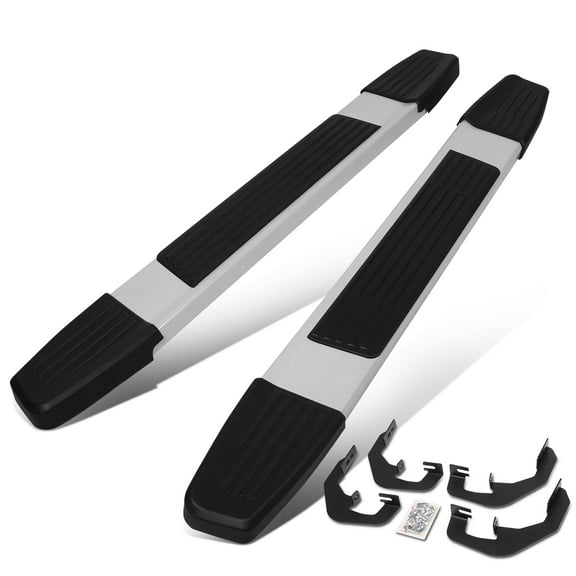 DNA Motoring STEPB-ZTL-8212-ALSL For 2007 to 2019 Silverado Sierra 2-Dr Regular Cab 6.25" Chrome Aluminum Step Bar Running Boards