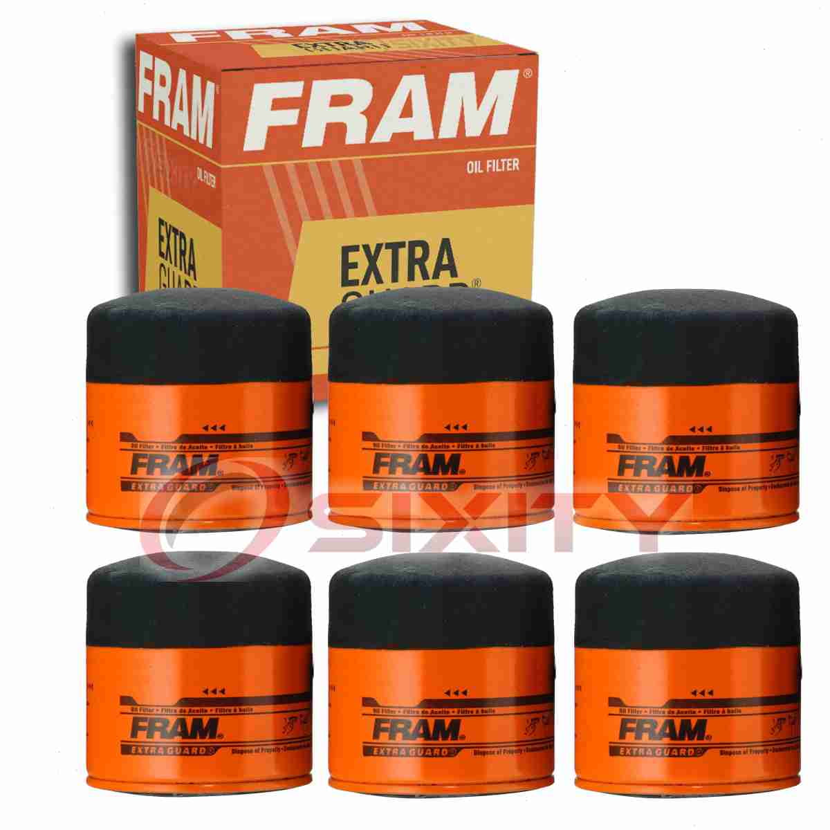 6 pc FRAM PH9688 Extra Guard Engine Oil Filters for 24346 3I1288