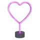 thumbnail image 1 of Letrero de neón Jadeshay luz decorativa con batería LED corazón rosa, 1 of 8