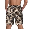thumbnail image 4 of Uemuo Cute French Bulldog Pattern Mens Swim Trunks Quick Dry Board Shorts with Mesh Lining, Stretch Beach Shorts Quick Dry No-Chafing Board Shorts-X-Large, 4 of 9