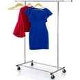 thumbnail image 5 of Housewares Goods Clothes Rail Rack Commercial Grade with Chrome Finish Wheels and Adjustabl ,Silver, 5 of 5