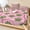 Pink, Forest Green, Salmon, Moss, variant on Full Size Fitted Sheet Set - Terracotta Paw Print 3 Piece Bedding Sets 16" Deep Pocket Fitted Sheet with 2 Pillowcases, Funny Animal Foot Swirl Line Anstract Brushed Microfiber Hotel Bed Sheets