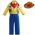 thumbnail image 1 of Little Cowboy Costume with Brown Hat Cosplay Outfits, 1 of 5